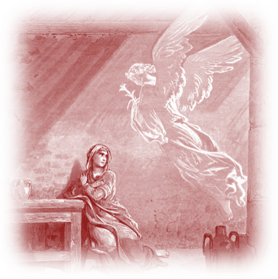 Ilustração do anjo Mihael